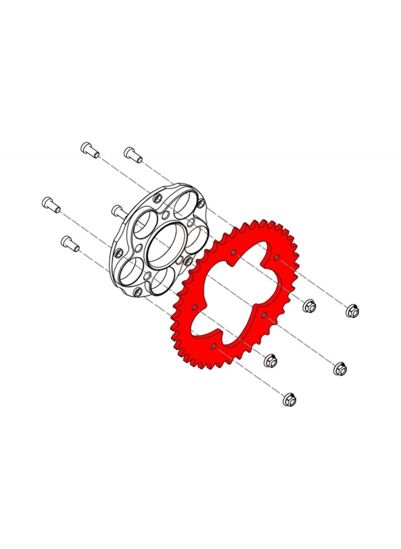 Sprocket Z45 P520 5 holes Ducati