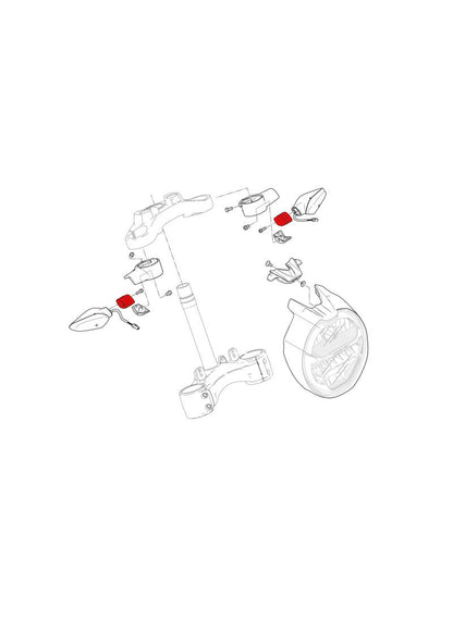 Knipperlicht adapterset voorzijde M8 en M10 Ducati Streetfighter V4 (2025+)