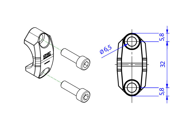 Brembo steun zonder spiegel schroefdraad MV Agusta Turismo Veloce 800 (2014-2017)