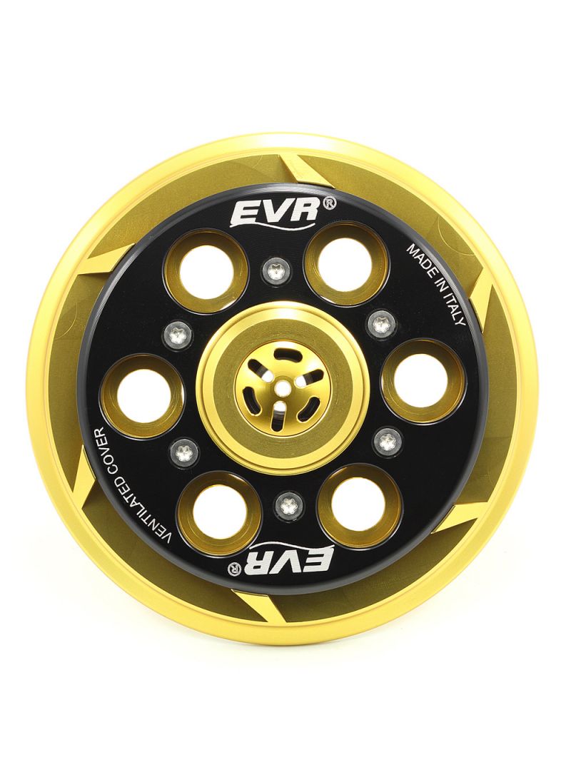 EVR geventileerde Drukplaat Koppeling - basis goud / zwarte topplaat Ducati Hypermotard 1100 (2007-2012)
