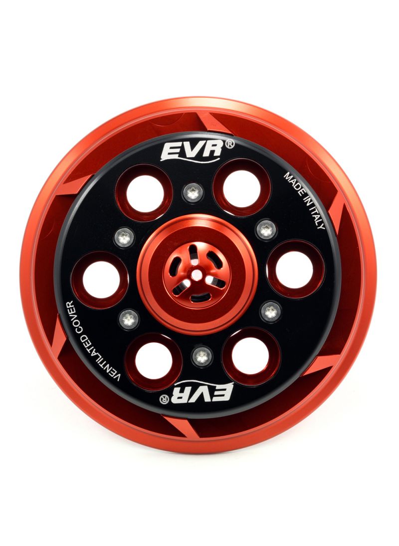 EVR Anti-clank Drukplaat Koppeling - basis rood / zwarte topplaat Ducati Hypermotard 1100S (2007-2009)