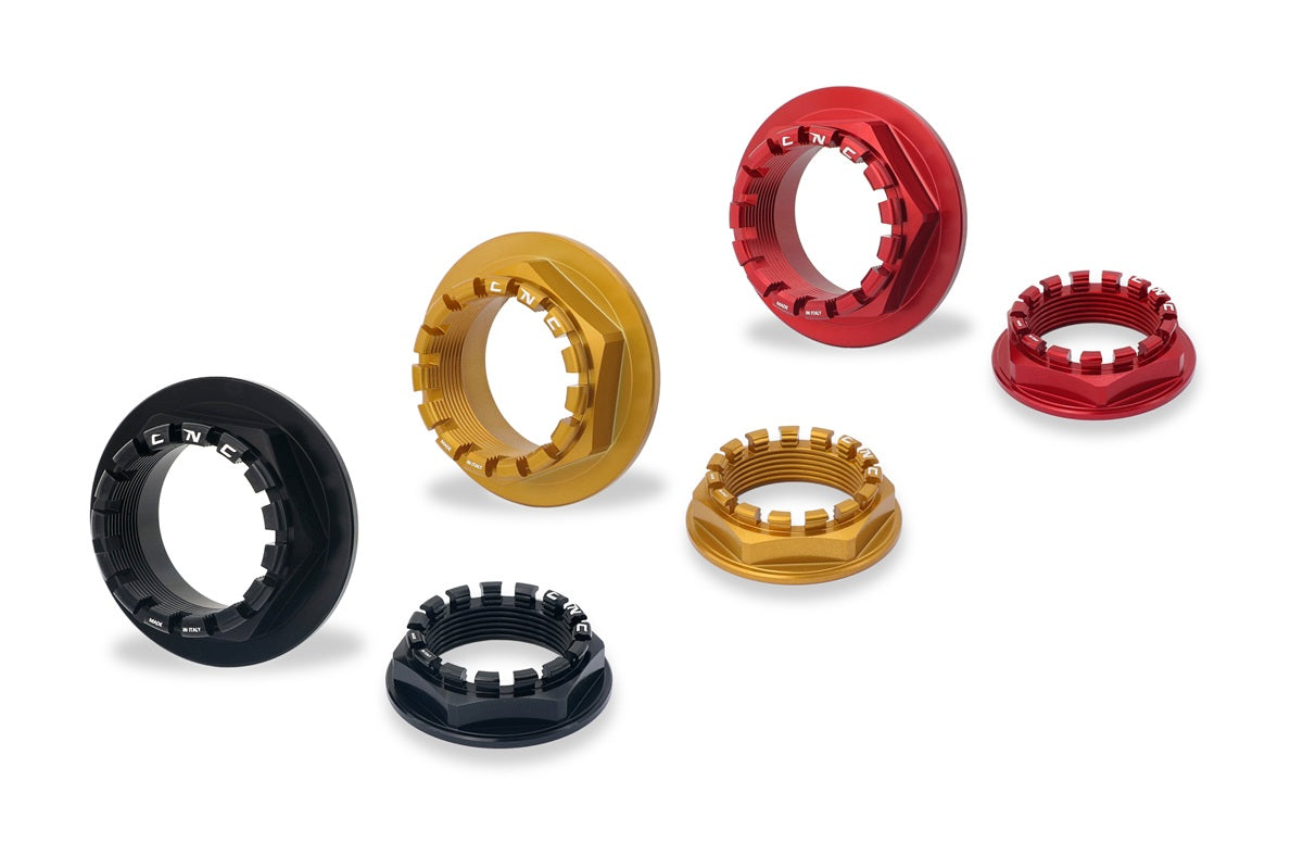 Achteras moerenset Ducati Monster S4RS (2006-2009) beschikbare kleuren zwart rood goud
