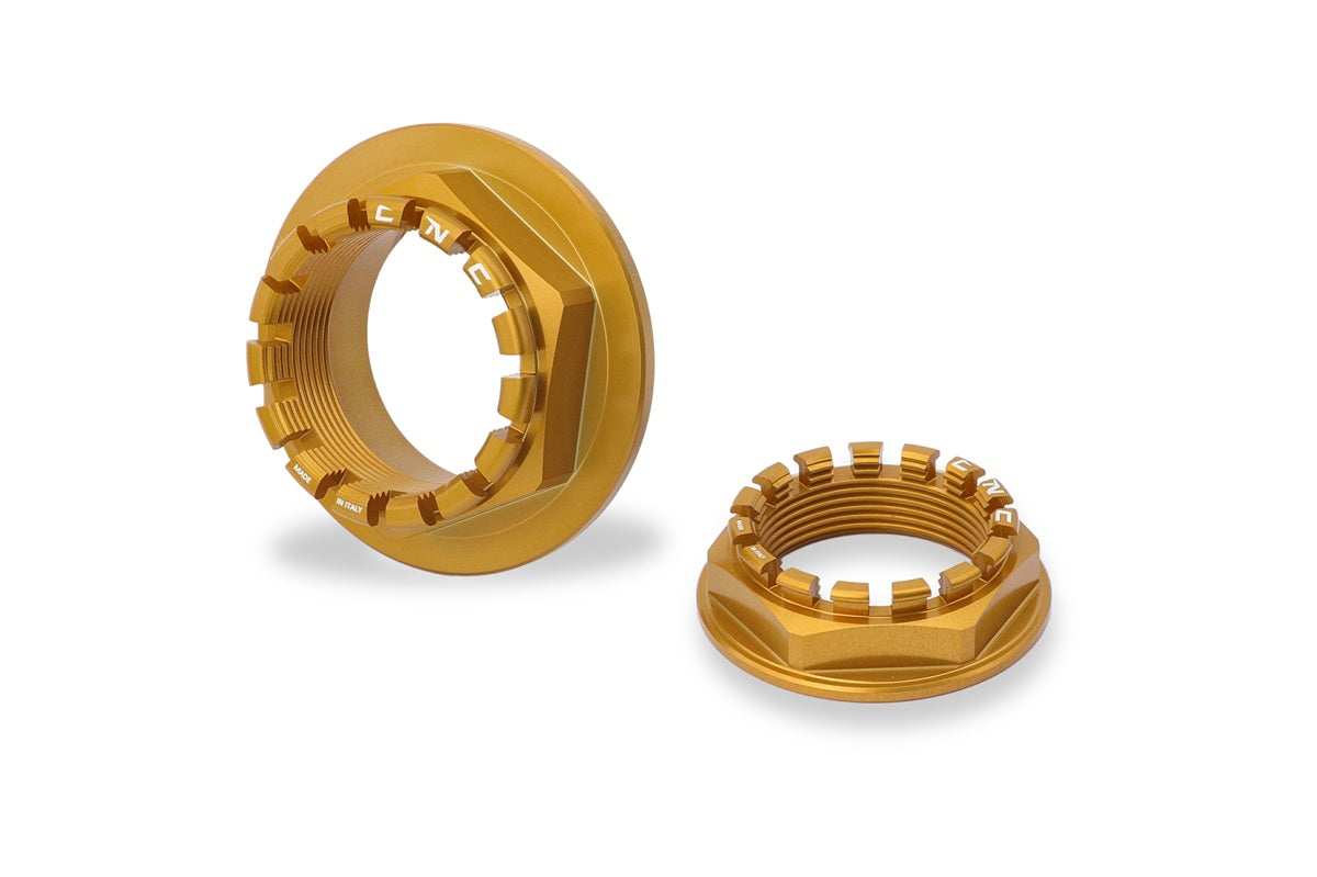 Achteras moerenset Ducati Hypermotard 1100S (2007-2009) goud detailfoto