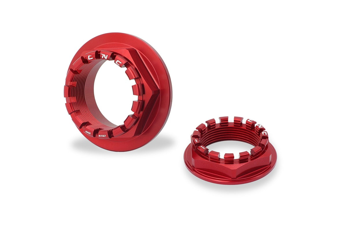 Achteras moerenset Ducati Hypermotard 1100 EVO (2010-2012) rood detailfoto