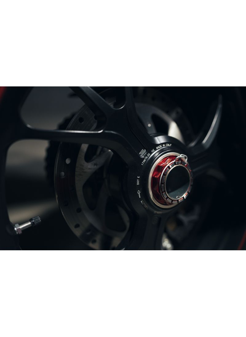 Achteras 'Bicolore' Moer Tandwieldrager Links Ducati Diavel V4 RS (2025+)