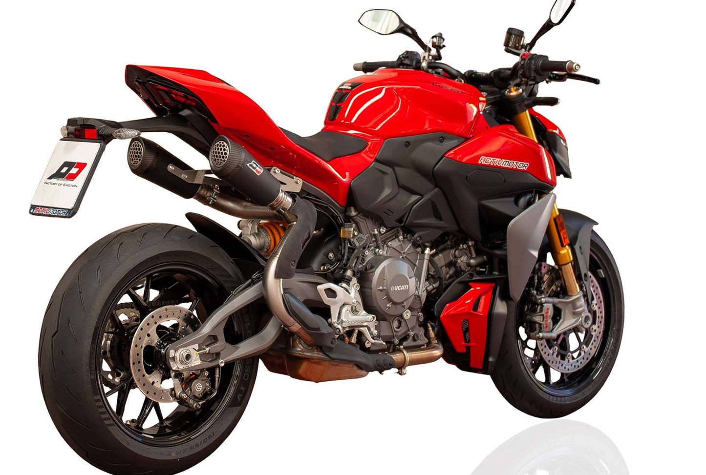 QD slip-on uitlatenset (2 st.) Gunshot Dark Matter Ducati Streetfighter V2 (2025+)