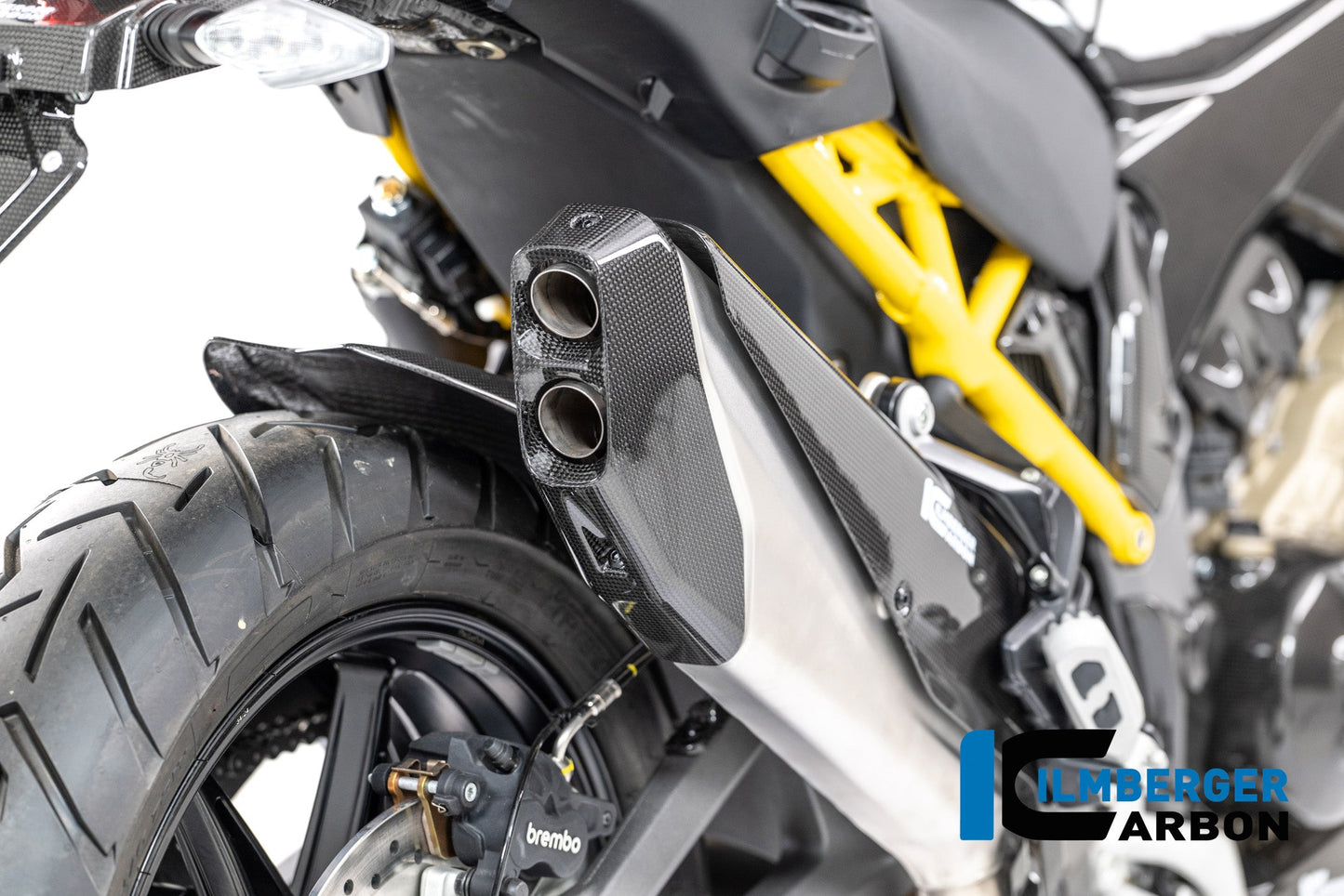 Uitlaat endcap glanzend carbon Ducati Multistrada V4S (2025+)