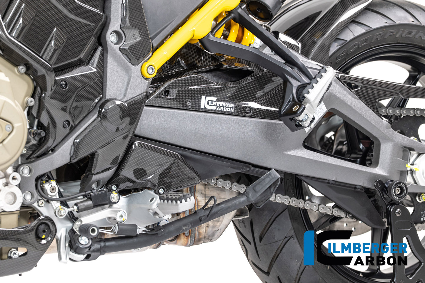 Kettingbeschermer glanzend carbon Ducati Multistrada V4 (2025+)