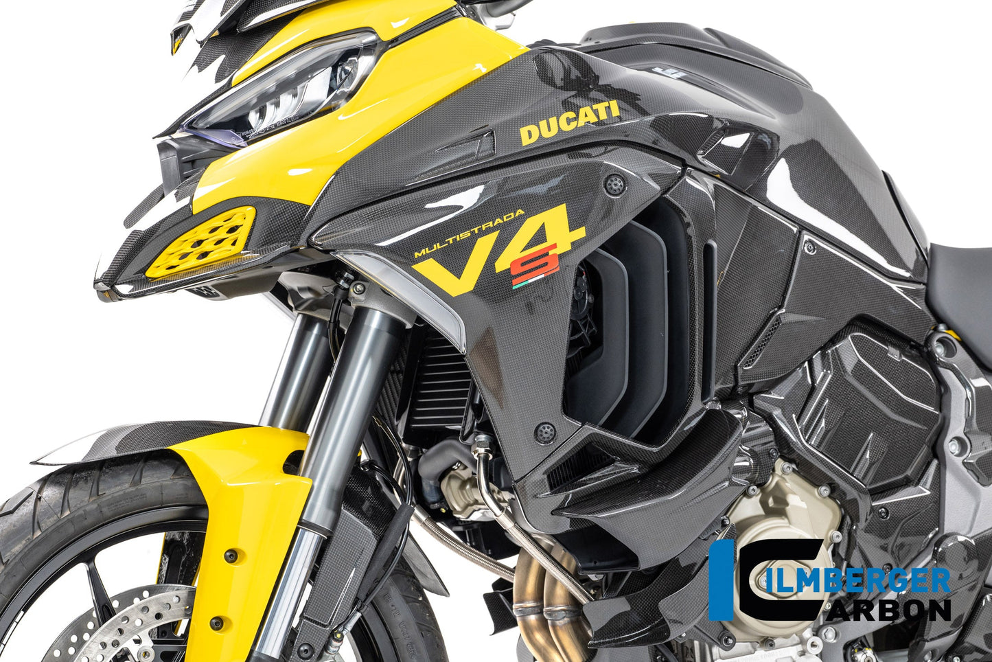 Linker tankpaneel glanzend carbon Ducati Multistrada V4 Pikes Peak (2022-2024)
