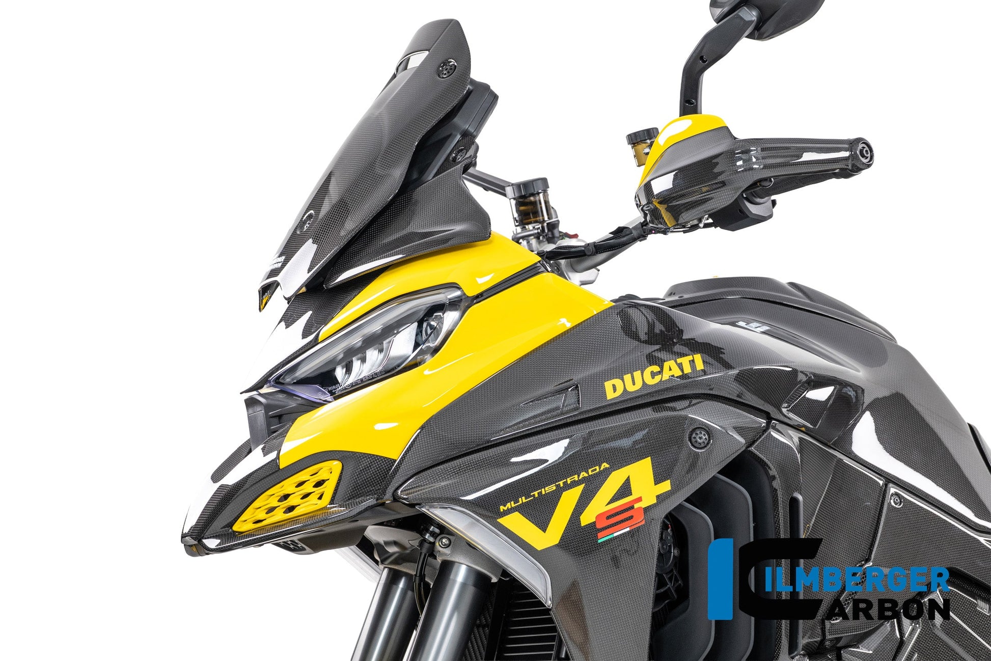 Voorkuip middenpaneel glanzend carbon Ducati Multistrada V4S Sport (2021-2024)