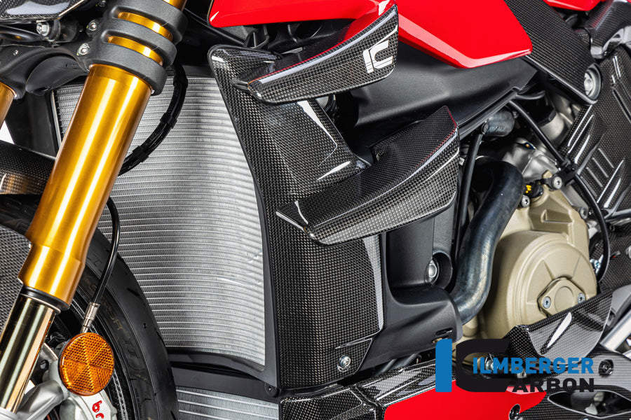 Kit Winglet côté gauche en carbone brillant Streetfighter V4 / V4S Ducati Streetfighter V4 Lamborghini (2023+)