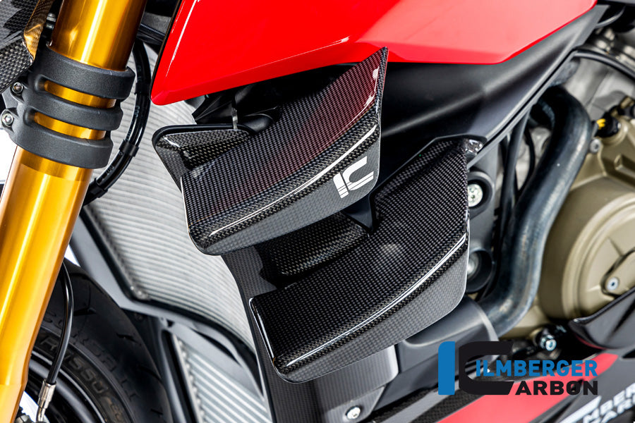 Kit Winglet côté gauche en carbone brillant Streetfighter V4 / V4S Ducati Streetfighter V4 Lamborghini (2023+)