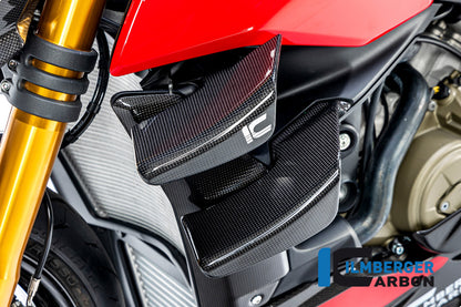 Kit Winglet côté gauche en carbone brillant Streetfighter V4 / V4S Ducati Streetfighter V4 Lamborghini (2023+)