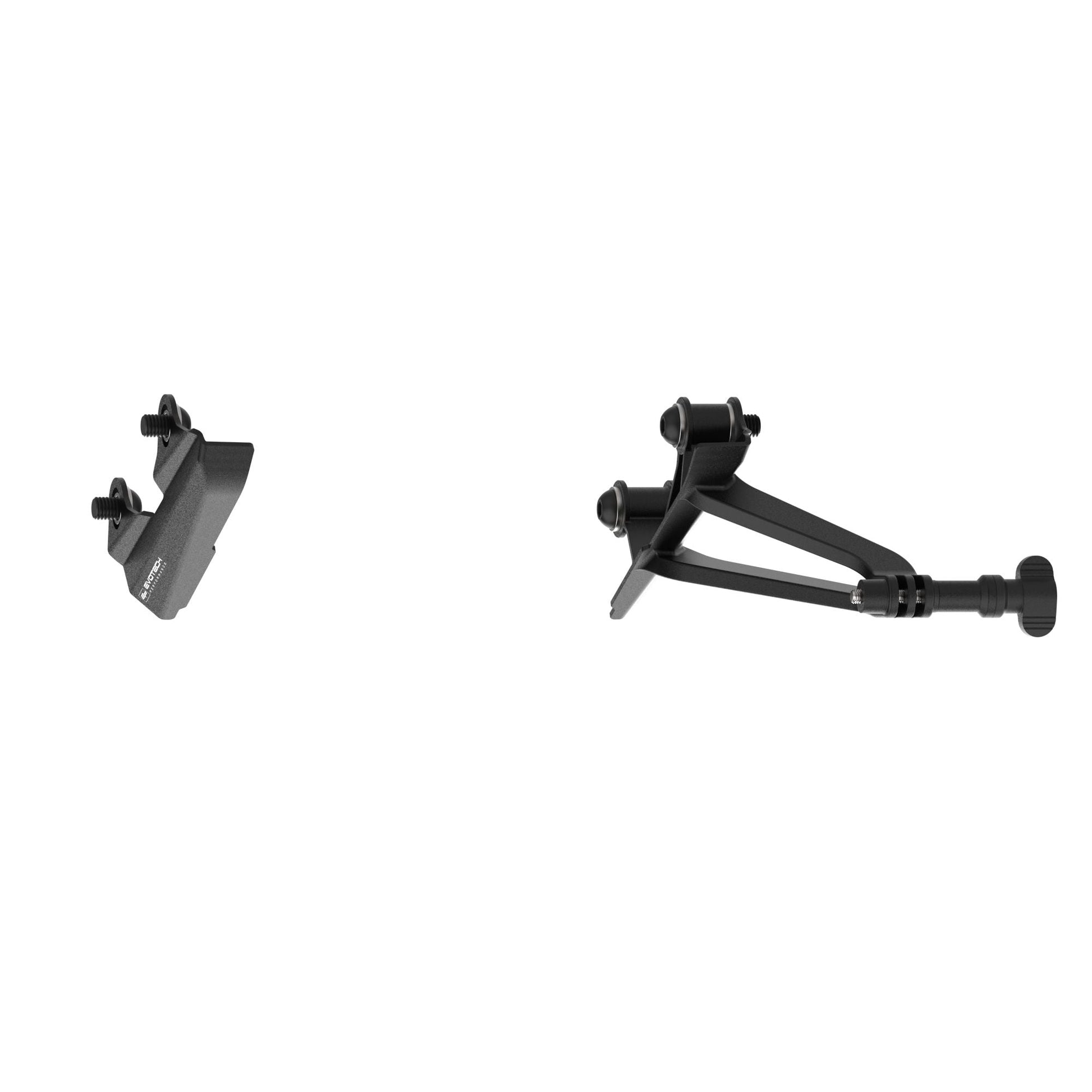 Evotech Footpeg Rear facing Action Camera / Pillion Peg Cover Mount  -  Triumph Street Triple 765 R (2023+) (Right-hand Side)
