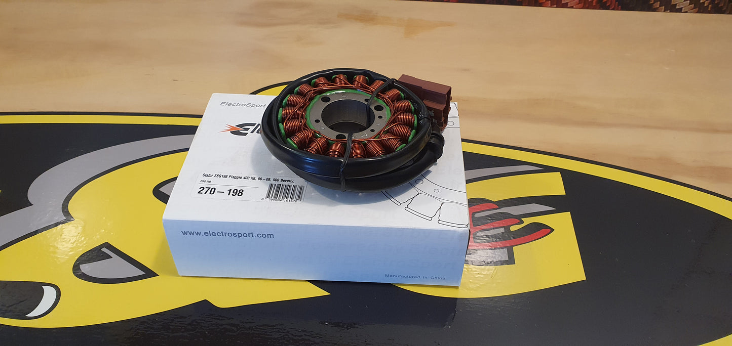 Electosport Stator Piaggio X8 X9 Beverly 500 Aprilia Atlantic Scarubeo