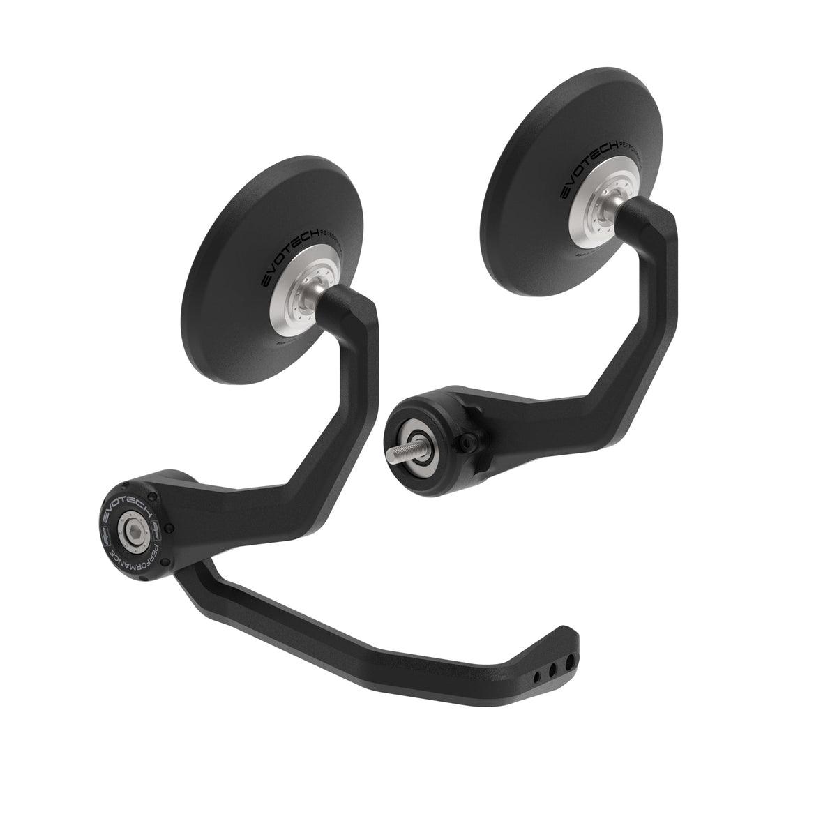 Bar End Spiegels (Retro) incl. Remhendel Beschermer Set Evotech - QJ Motor LTS 50 S (2025+)