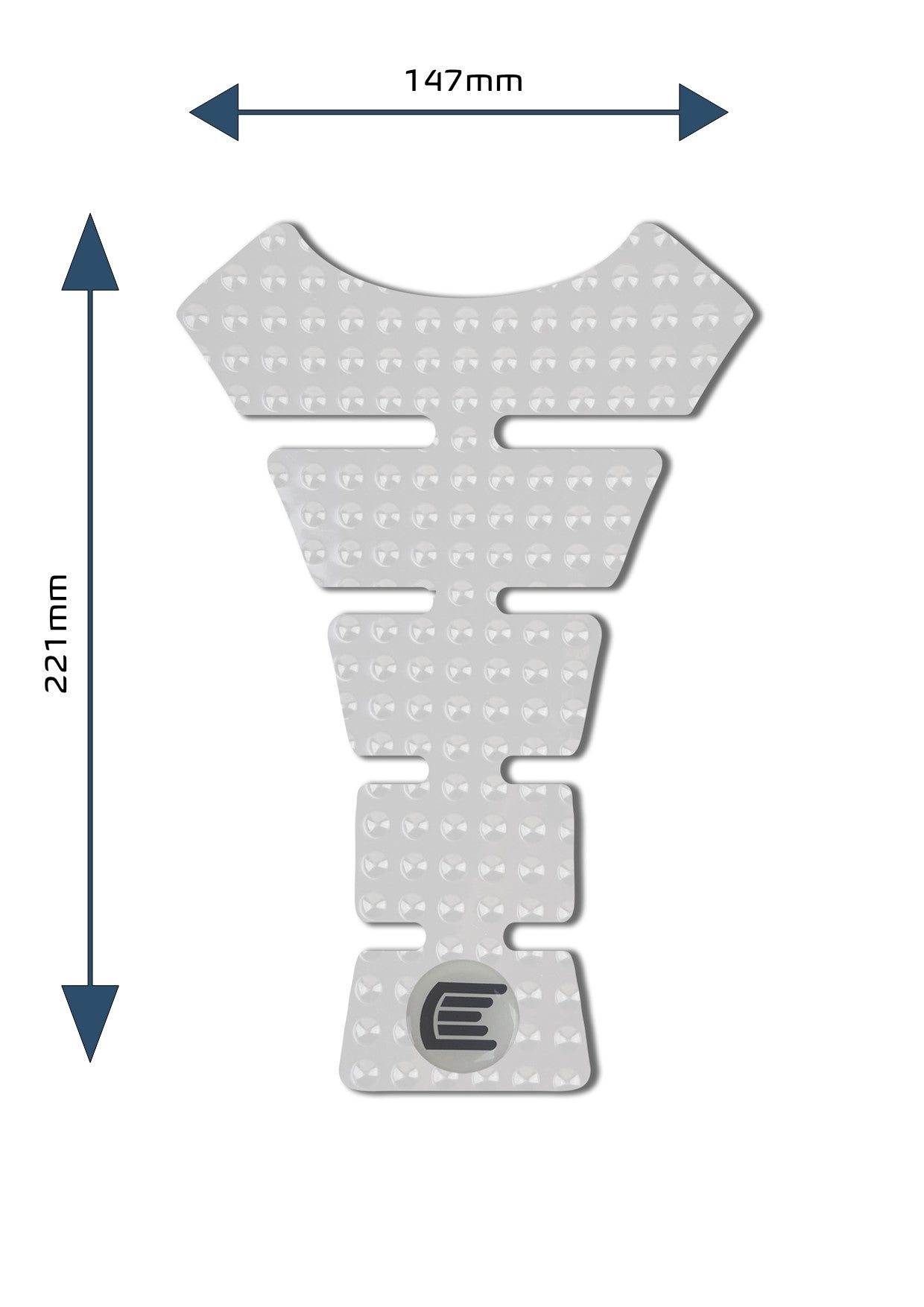 Eazi-Grip centre tankpad Design F – Evo of Pro – helder of zwart