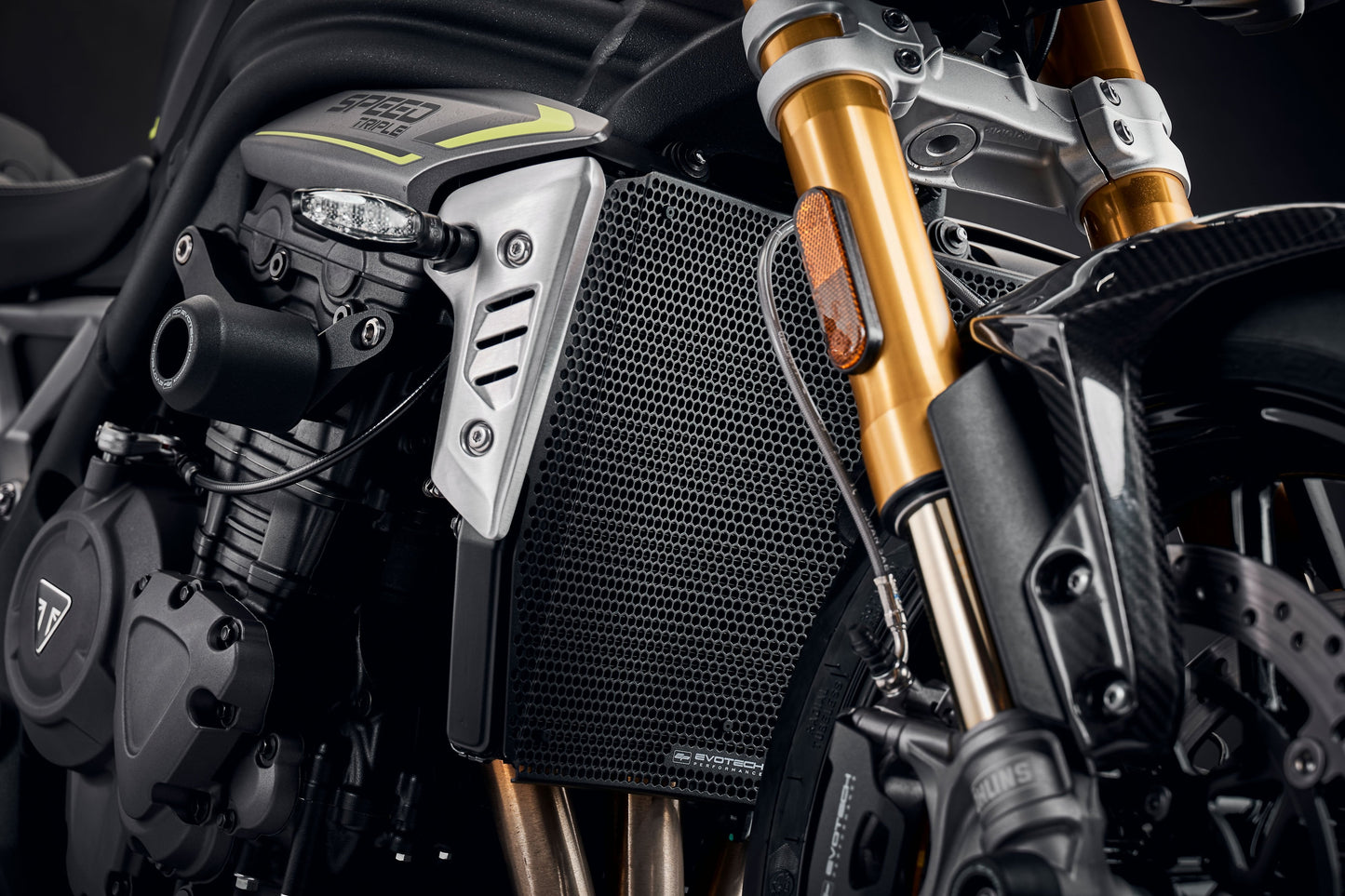 Evotech Radiatorcover (Black) - Triumph Speed Triple 1200 RS (2021+)