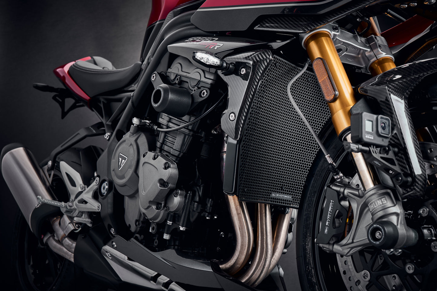 Evotech Radiatorcover (Black) - Triumph Speed Triple 1200 RR (2022+)