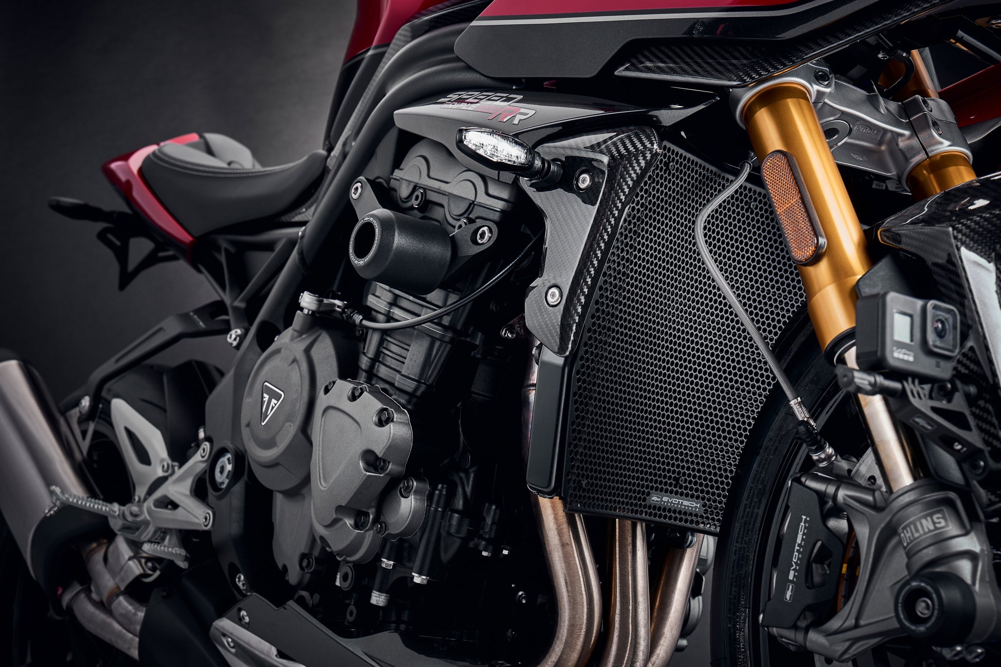 Evotech Radiatorcover (Black) - Triumph Speed Triple 1200 RR (2022+)