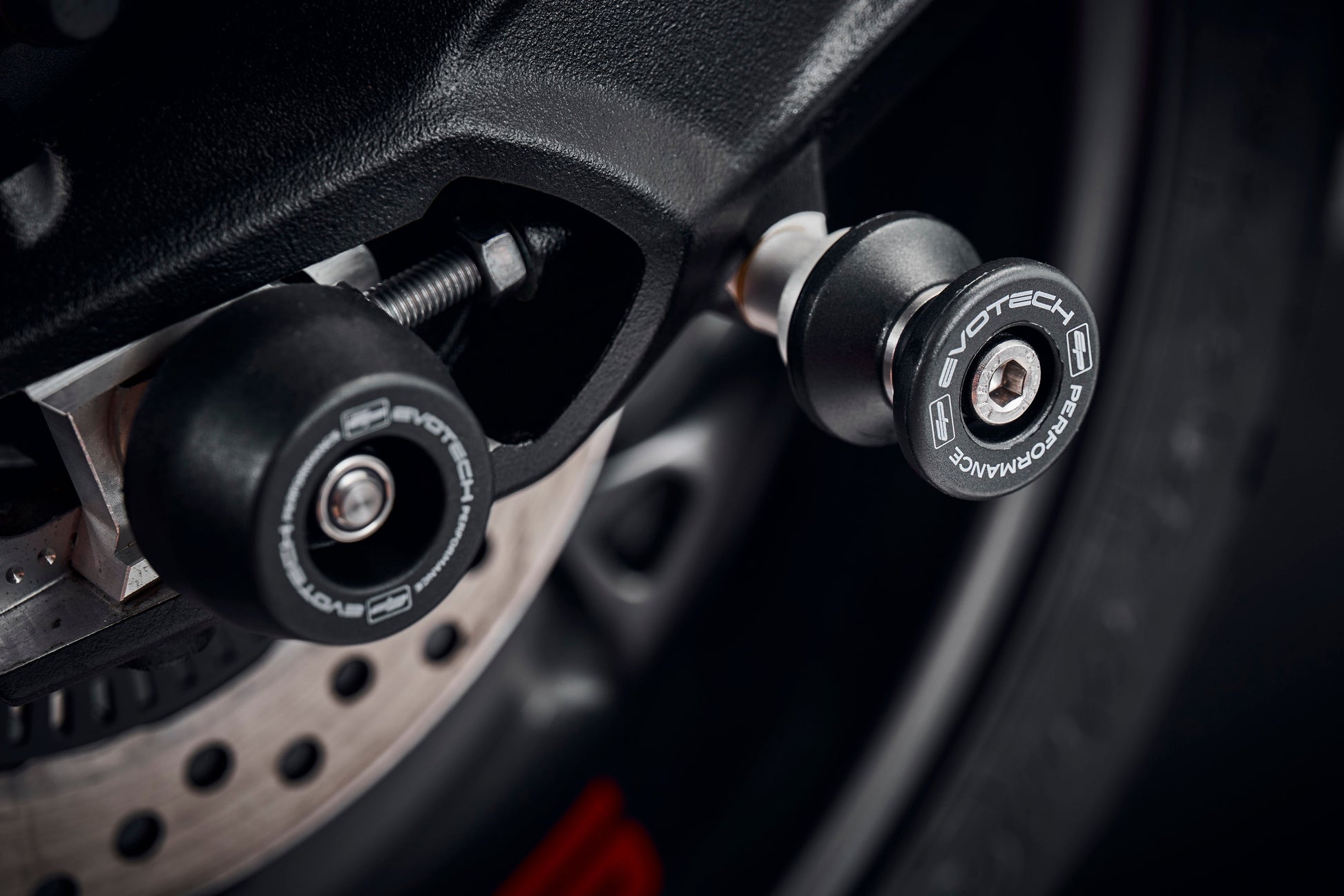 Evotech Paddock Stand Bobbins - Triumph Street Triple S (2017-2019)