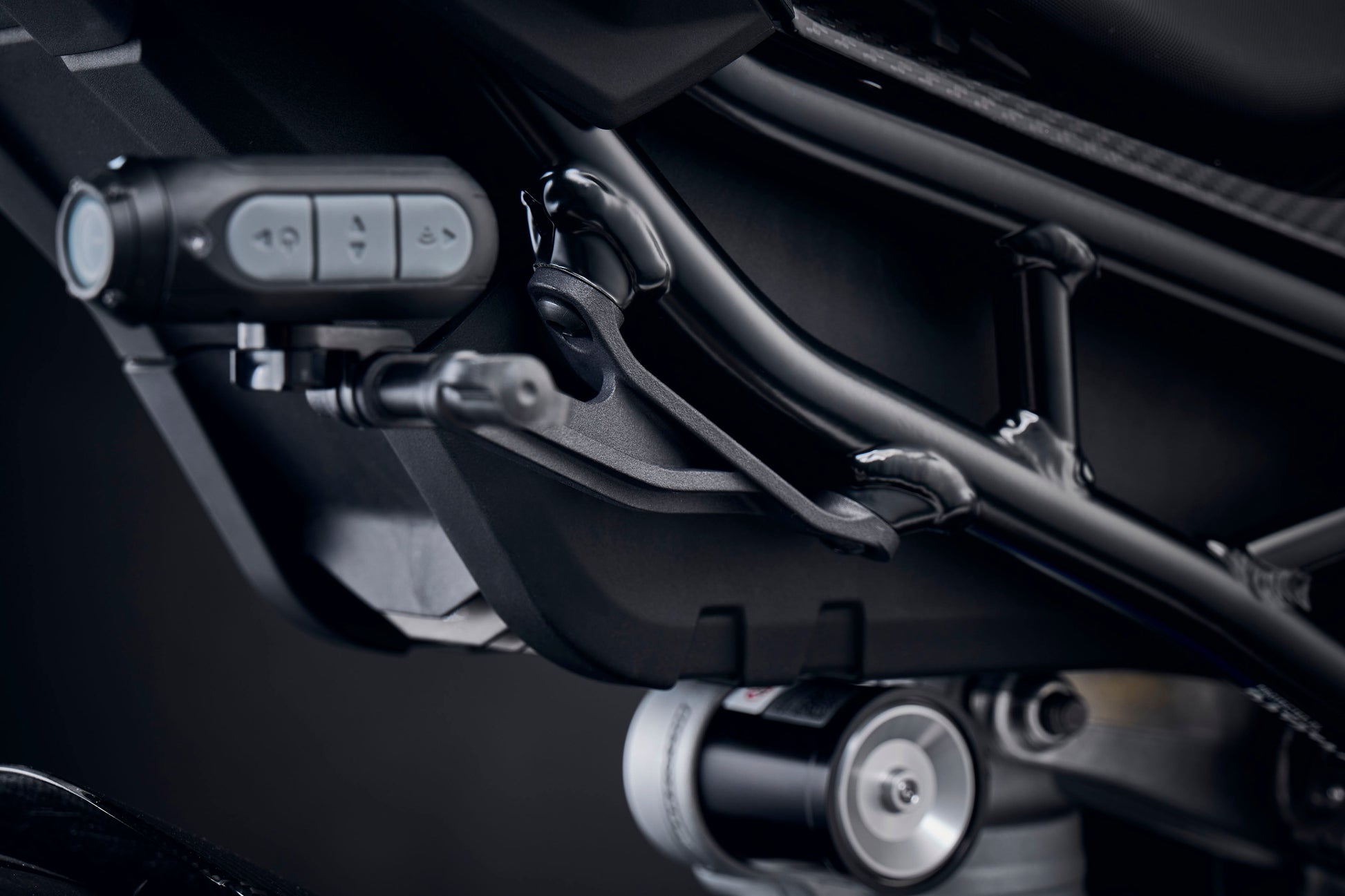 Evotech Footpeg Action Camera Montagesteun (achteruit gericht) - BMW S 1000 RR (2023+) (Right-hand Side)