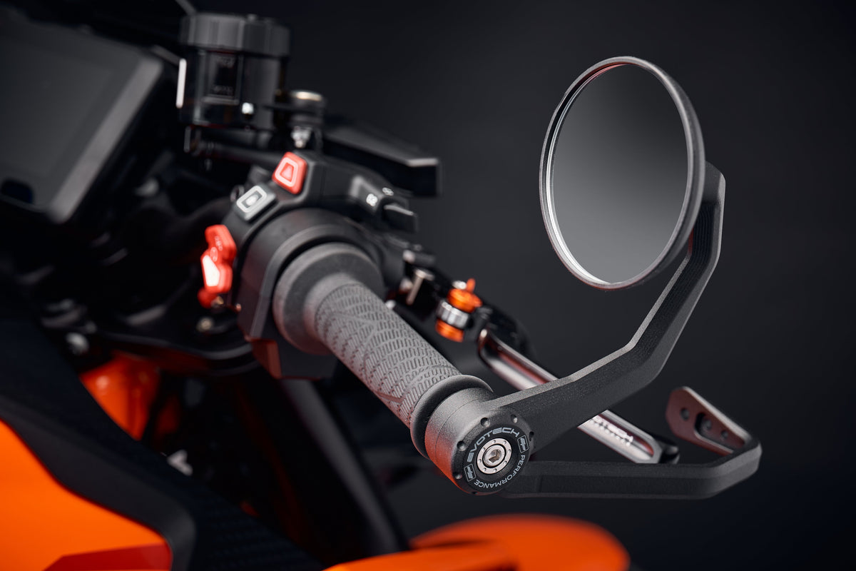 Bar End Spiegels (Retro) incl. Remhendel Beschermer Set Evotech - KTM 790 Duke (2027+)