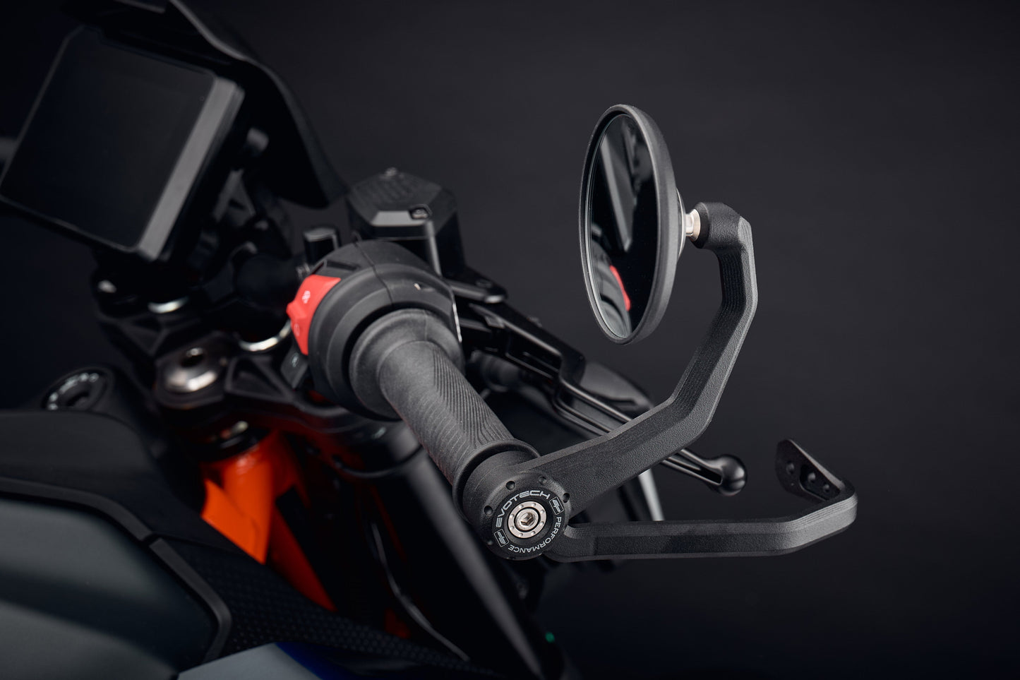 Evotech Bar End Spiegels incl. Remhendel en Koppelingshendel Beschermer Kit - KTM 390 Duke (2024+)