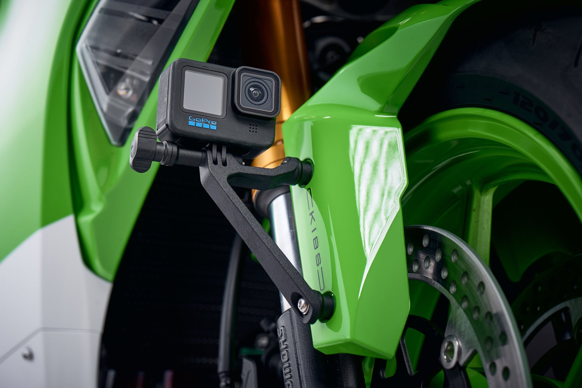 Evotech Action / Safety Camera Front Mudguard Mount - Kawasaki ZX6R (2019- 2021)