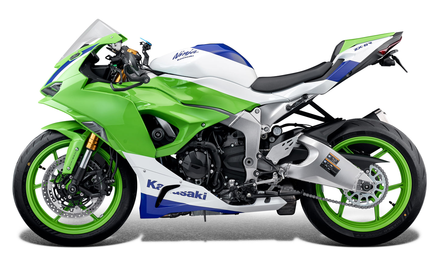 Evotech Kawasaki Ninja ZX-6R 40th Anniversary Edition Uitlaatsteun & Duosteun Vervanger Kit (2024+)