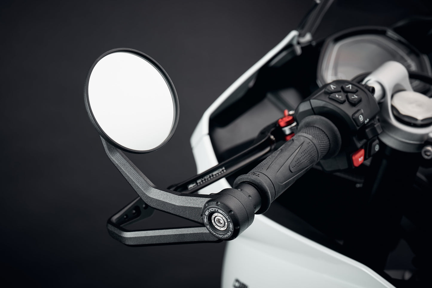 Evotech Bar End Spiegels incl. remhendel en koppelingshendel beschermers - Triumph Trident (2025+)