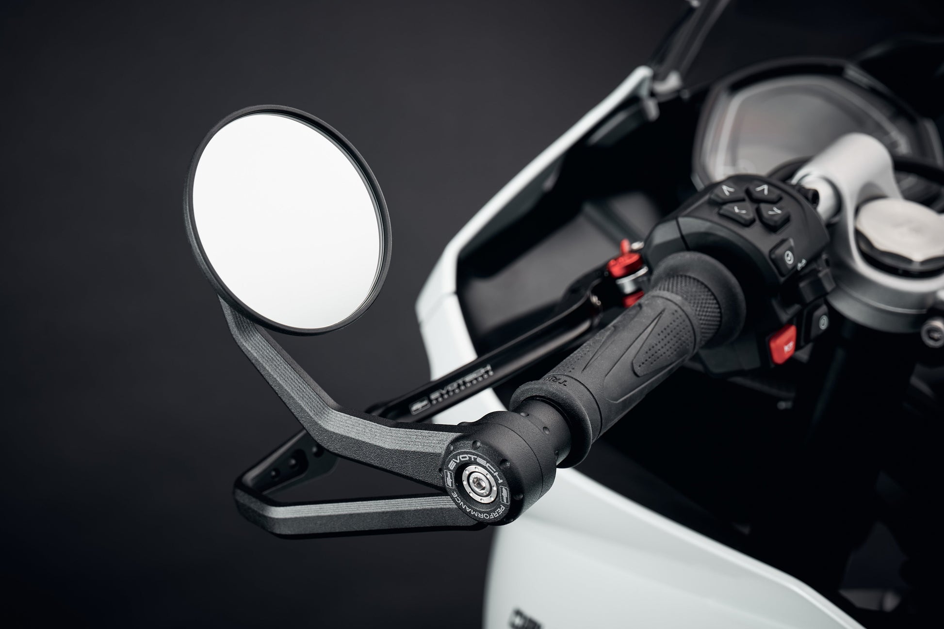 Evotech Bar End Spiegels incl. remhendel en koppelingshendel beschermers - Triumph Trident (2025+)
