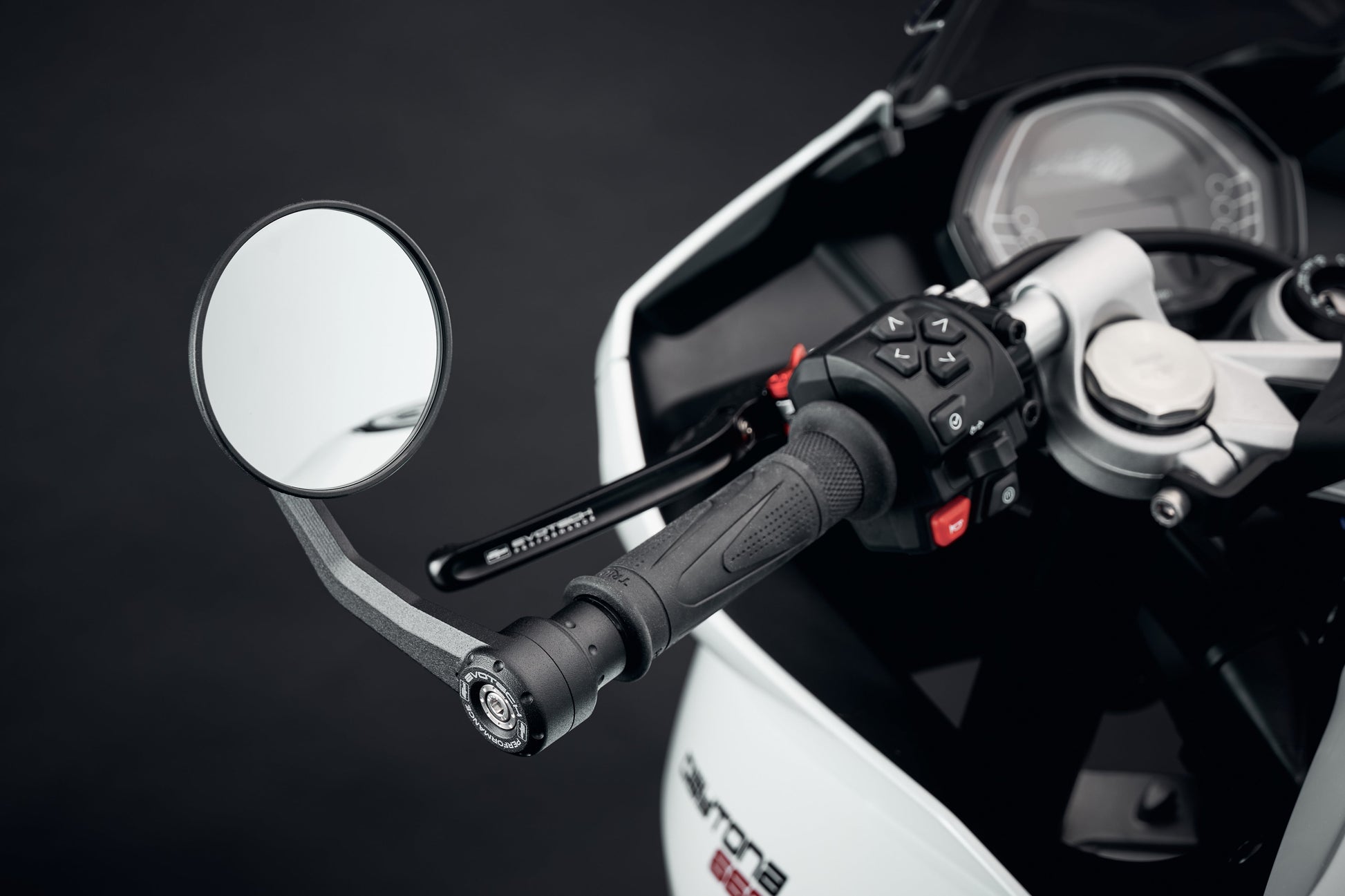 Evotech Bar End Spiegels incl. Remhendel Beschermer - Triumph Daytona 660 (2024+)
