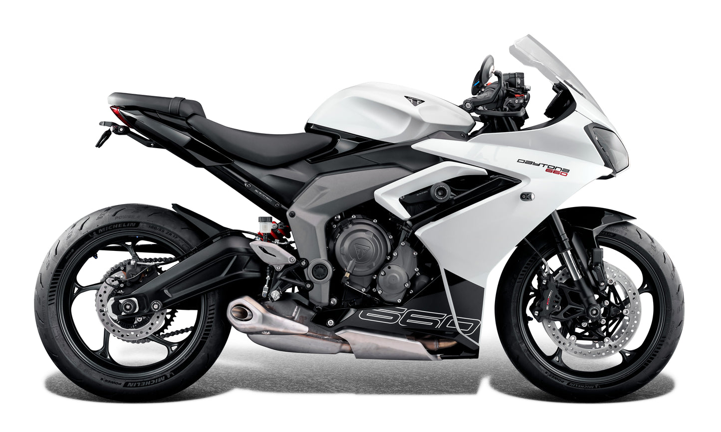 Evotech Voorvork en Achterbrug Beschermer Set - Triumph Daytona 660 (2024+)