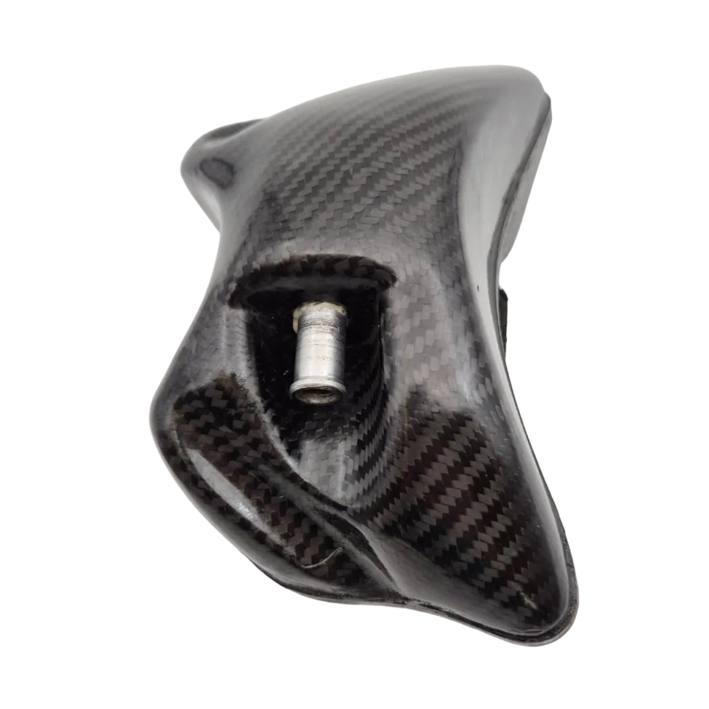 Zijaanzicht van EVR carbon koelvloeistof reservoir voor Ducati 748 916 996 998 
