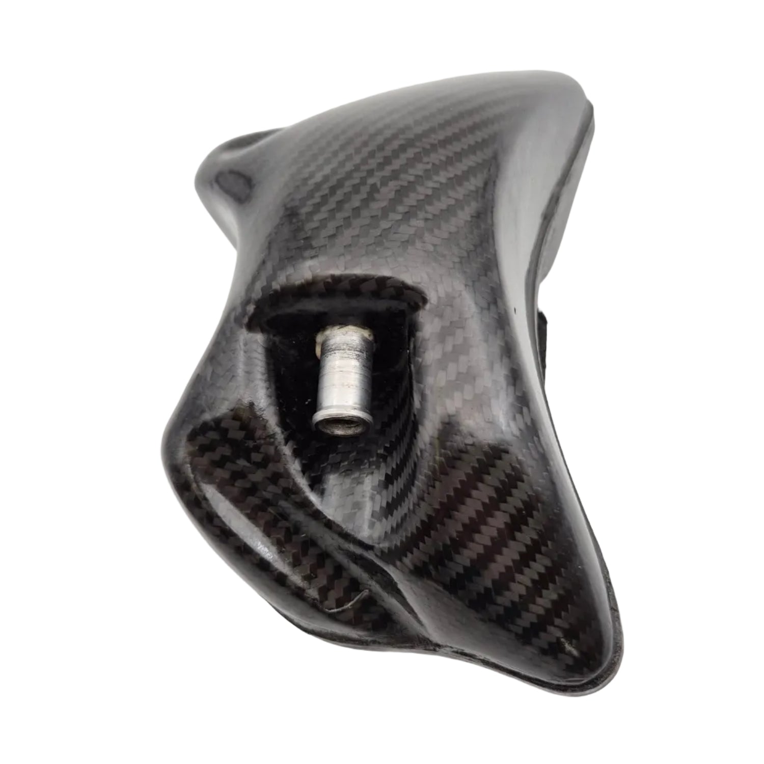 Zijaanzicht van EVR carbon koelvloeistof reservoir voor Ducati 748 916 996 998 