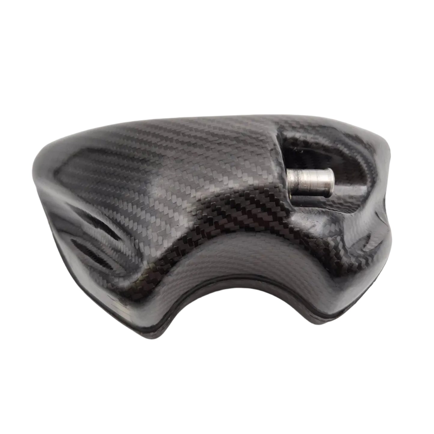 Vooraanzicht van EVR carbon koelvloeistof reservoir voor Ducati 748 916 996 998 