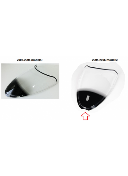 Ermax high windscreen Ducati 749 999 749S 749R 999S 999R 2003-2006