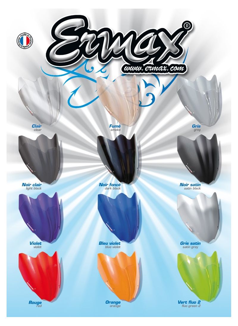 Ermax Touring flyscreen windshield 30cm GSR600 2006-2007 (incl. installation kit)
