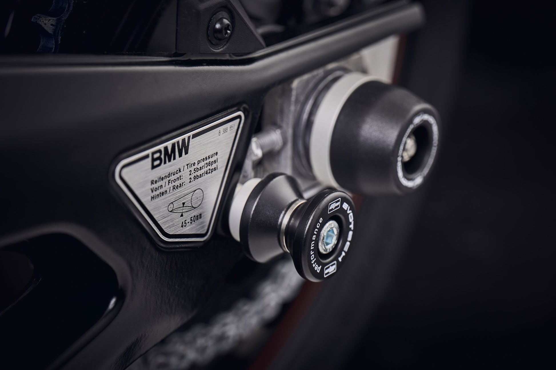 Evotech Paddock Stand Bobbins - BMW S 1000 RR (2019-2022)