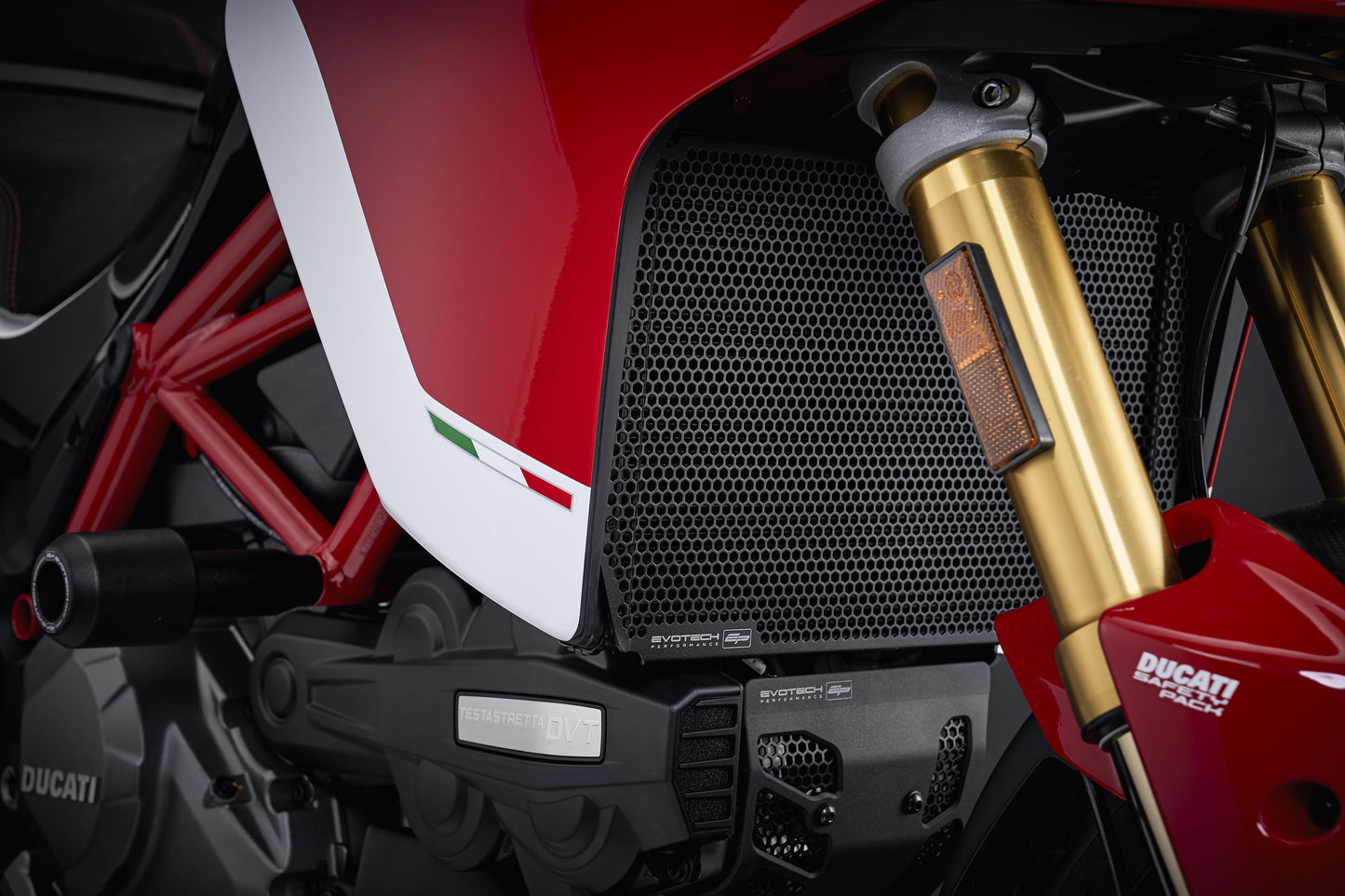 Evotech Ducati Multistrada 1200 Pikes Peak Rad + Oil Guard + Motorblok Beschermer Set 2016 - 2017
