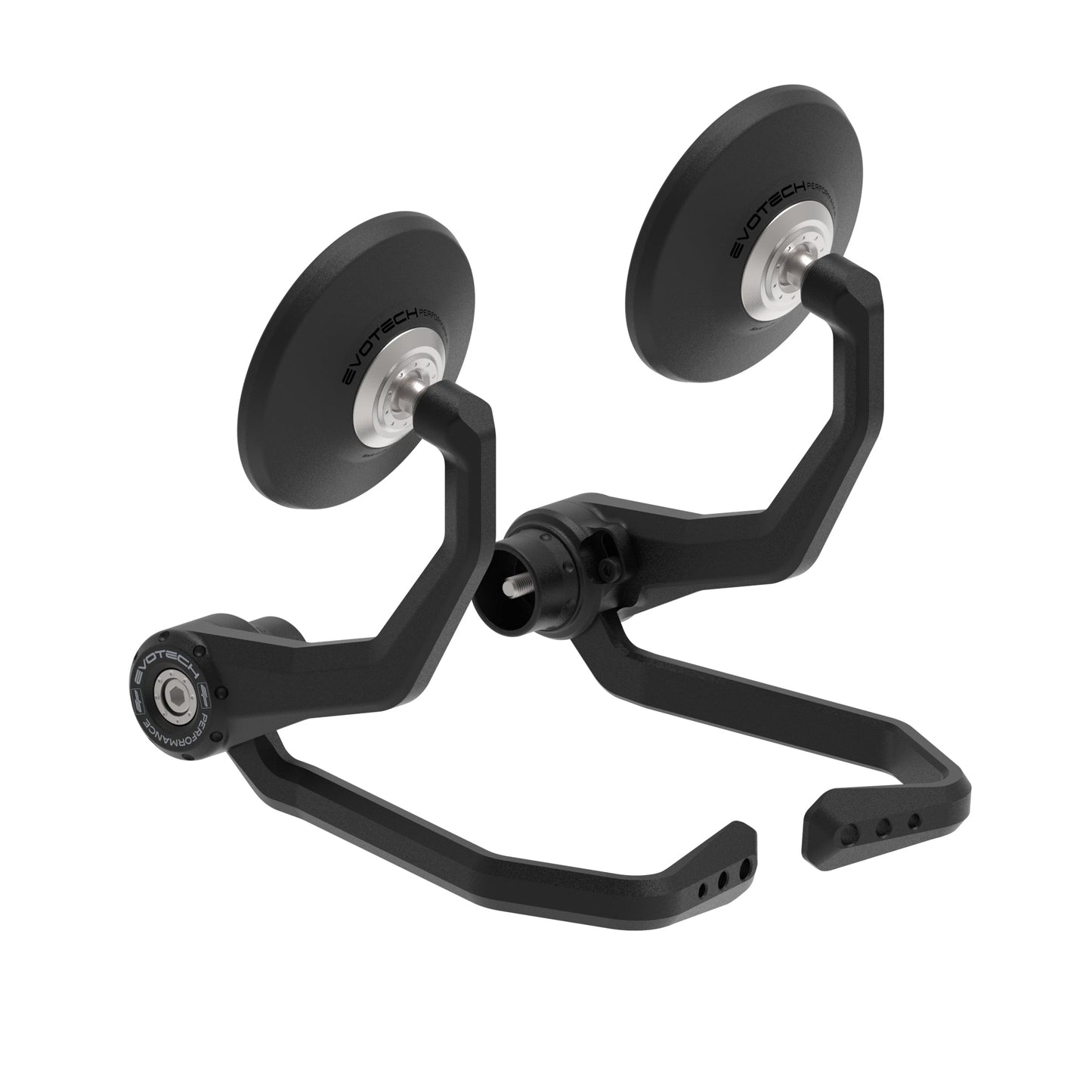Bar End Spiegels (Retro) incl. Rem- en Koppelingshendel Beschermer Set Evotech - Triumph Street Triple 765 R (2023+)