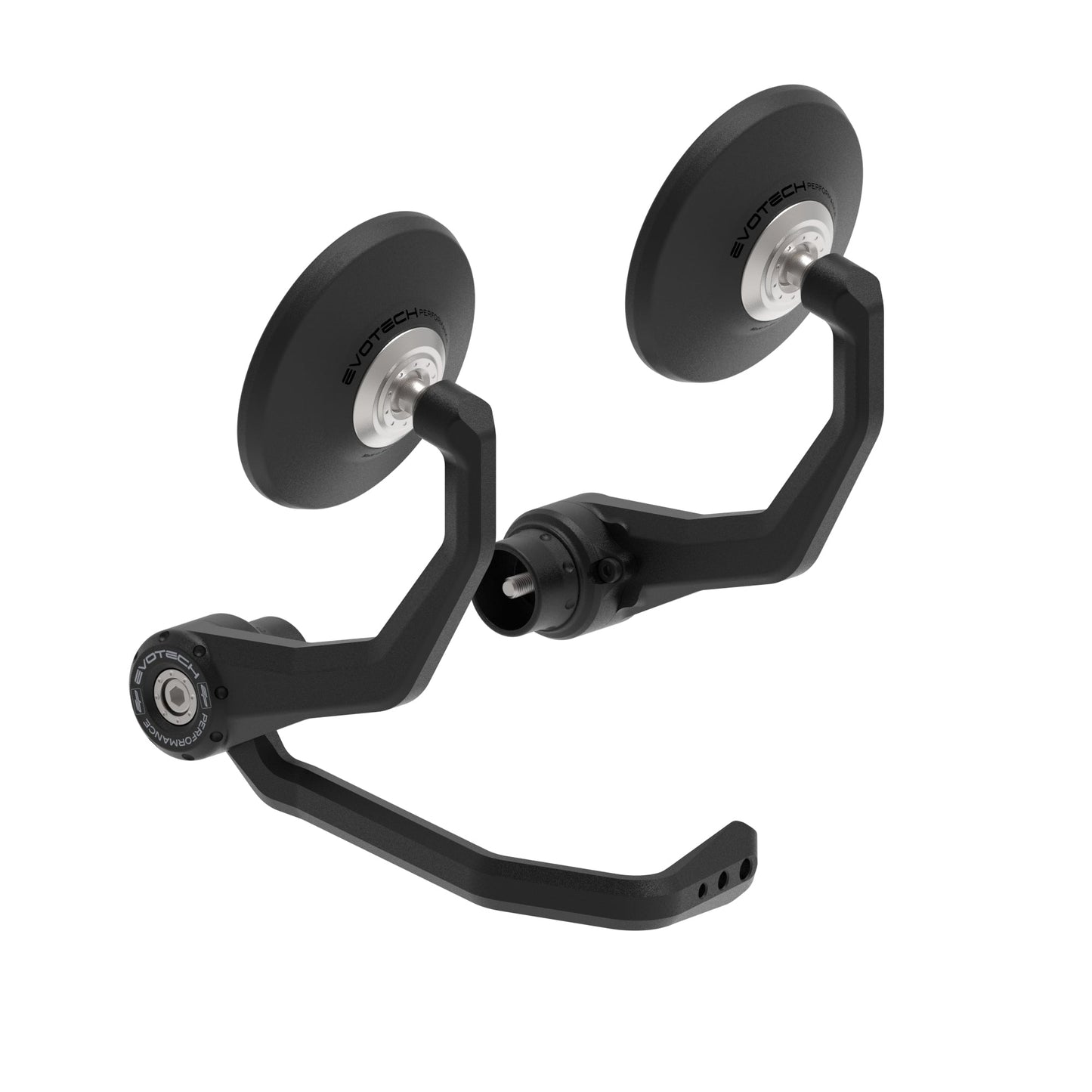 Bar End Spiegels (Retro) incl. Remhendel Beschermer Set Evotech - Triumph Street Triple S (660) (2020+)