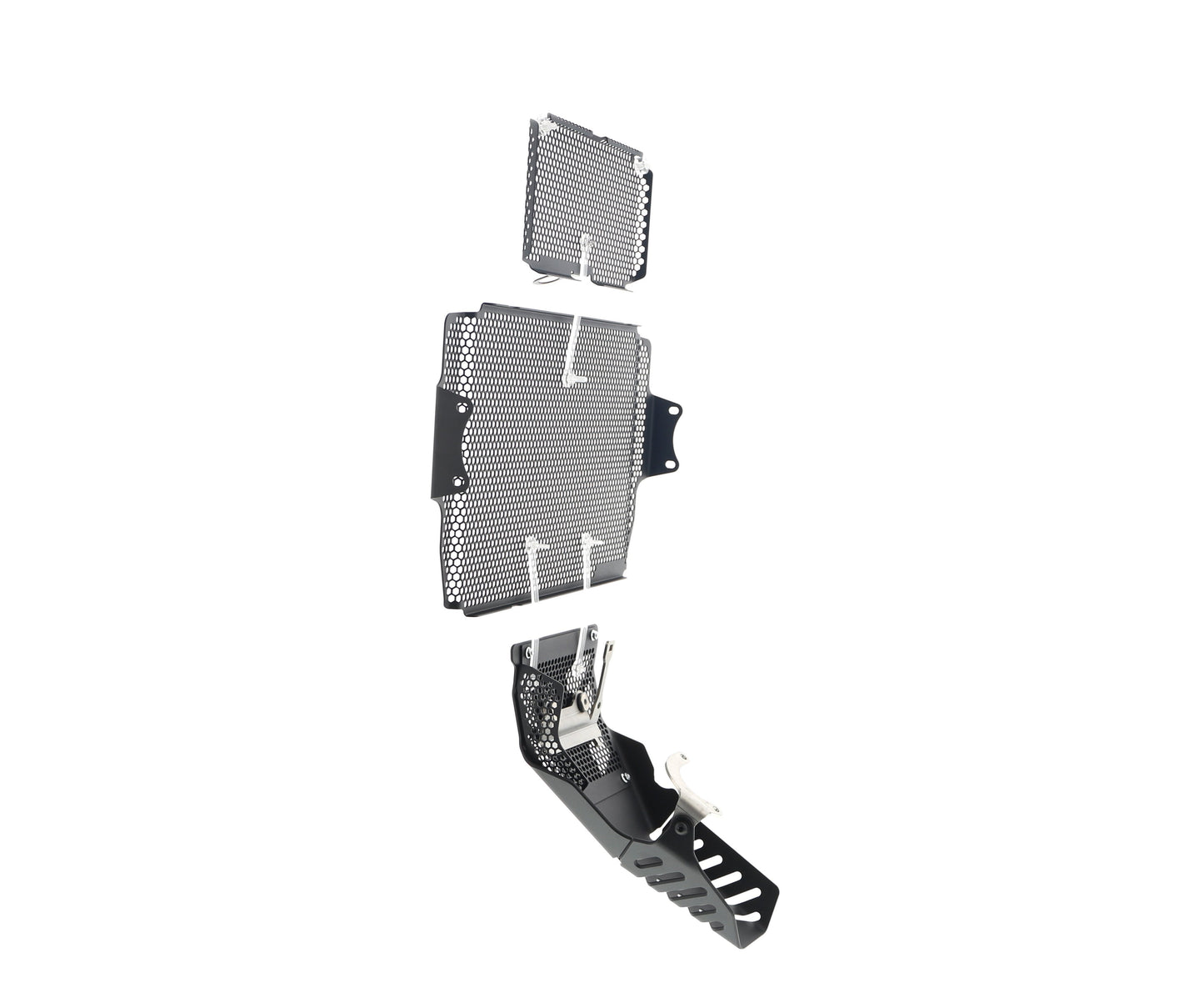 Evotech Ducati Multistrada 1200 Radiatorcover Oliekoelercover en Motorblok Beschermer Set 2015 - 2017