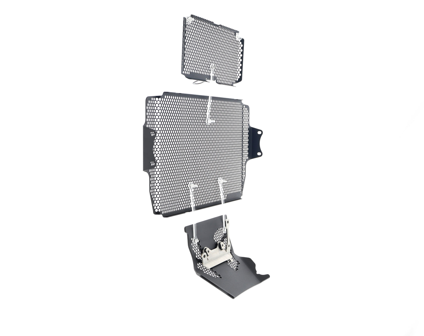 Evotech Ducati Multistrada 1260 Enduro Radiatorcover Oliekoelercover en Motorblok Beschermer Set (2019 - 2021)