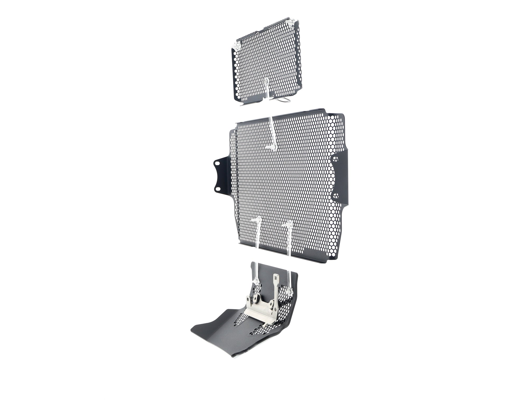 Evotech Ducati Multistrada 1260 Enduro Radiatorcover Oliekoelercover en Motorblok Beschermer Set (2019 - 2021)