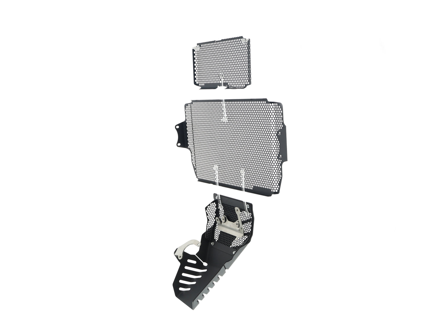 Evotech Ducati Multistrada 1260 S Grand Tour Radiatorcover Oliekoelercover en Motorblok Beschermer Set 2020