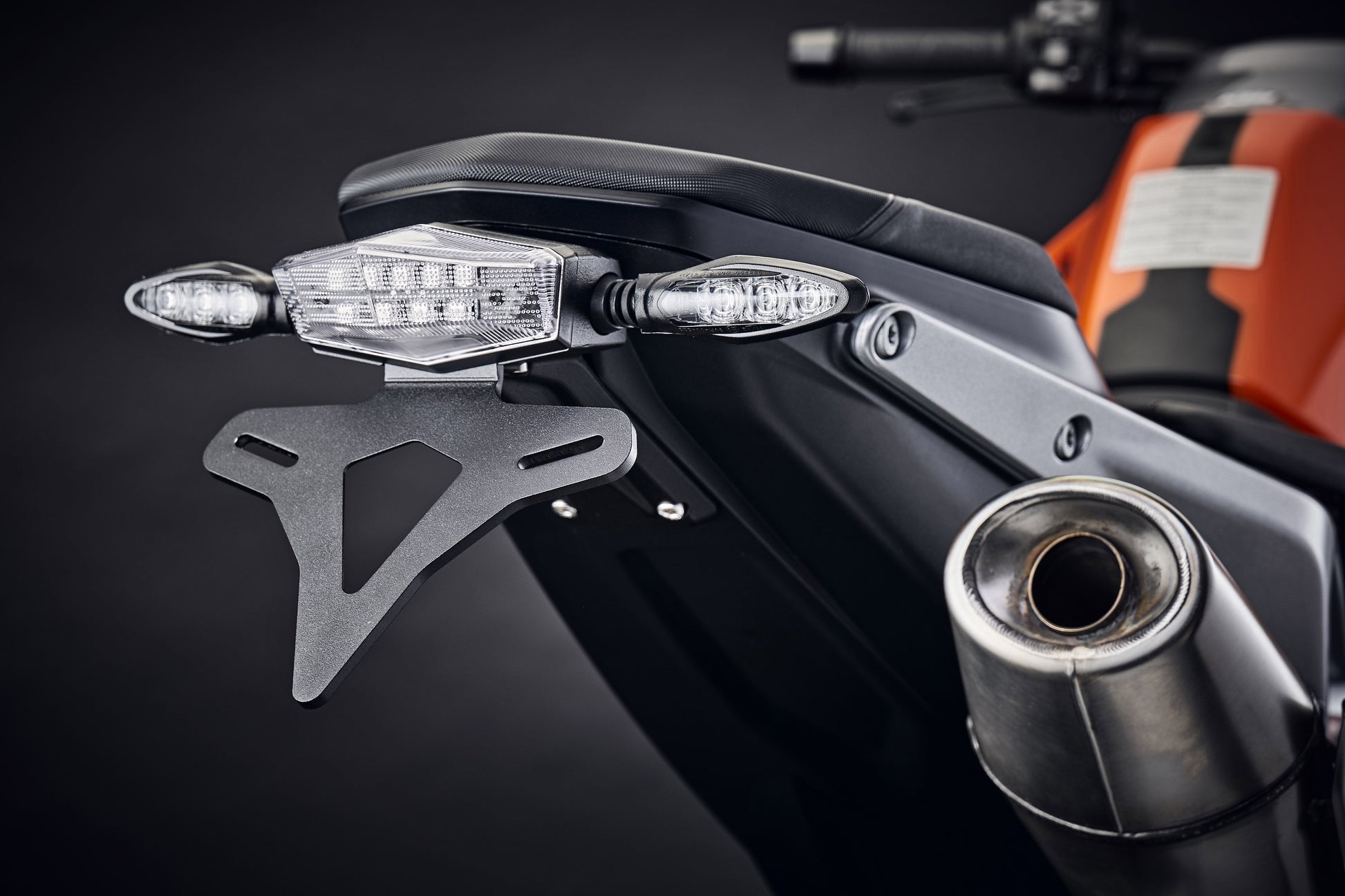 Evotech KTM 890 Duke R Kentekenplaathouder (2020+) (Clear Rear Light)