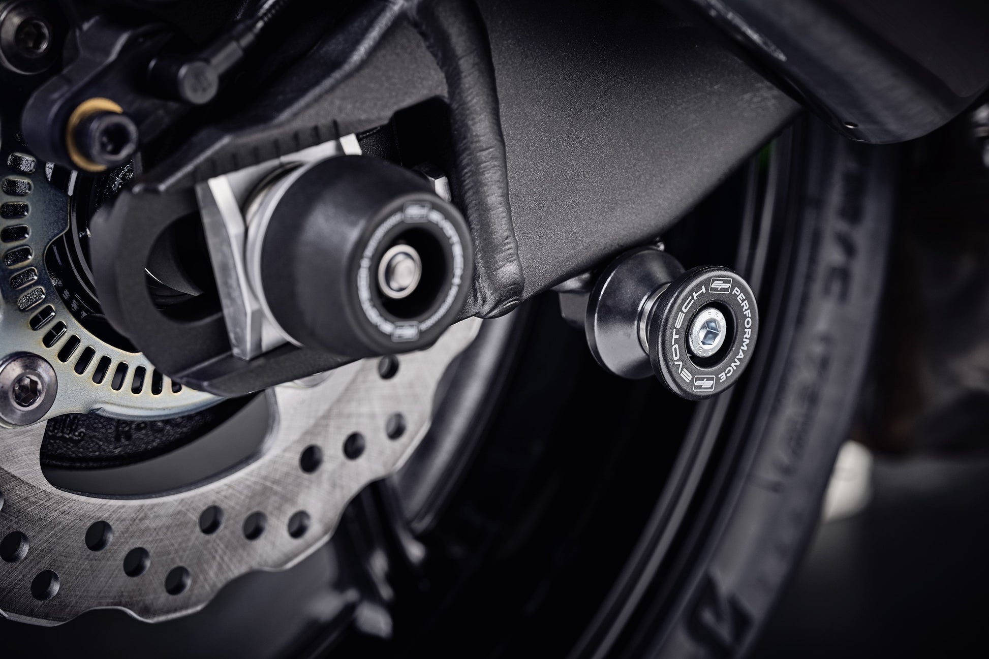Evotech Paddock Stand Bobbins - Kawasaki ZX6R Performance (2019-2021)