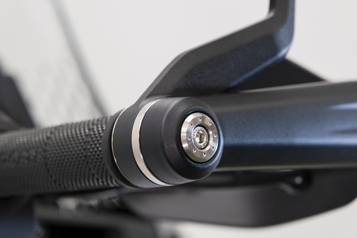 Bar-End Spiegels (Retro) Evotech Handguard - Ducati DesertX (2022+)
